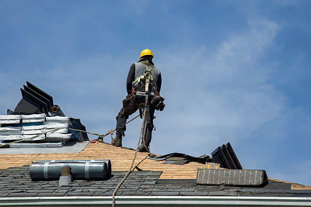 Professional Emergency Roof Repair technician working in Moss Beach, CA